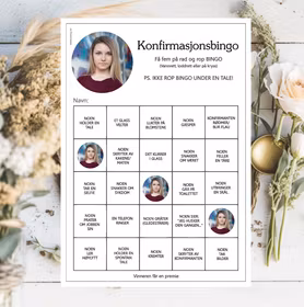 Valgfritt bilde - konfirmasjonsbingo