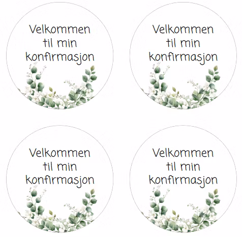 Velkommen til min konfirmasjon