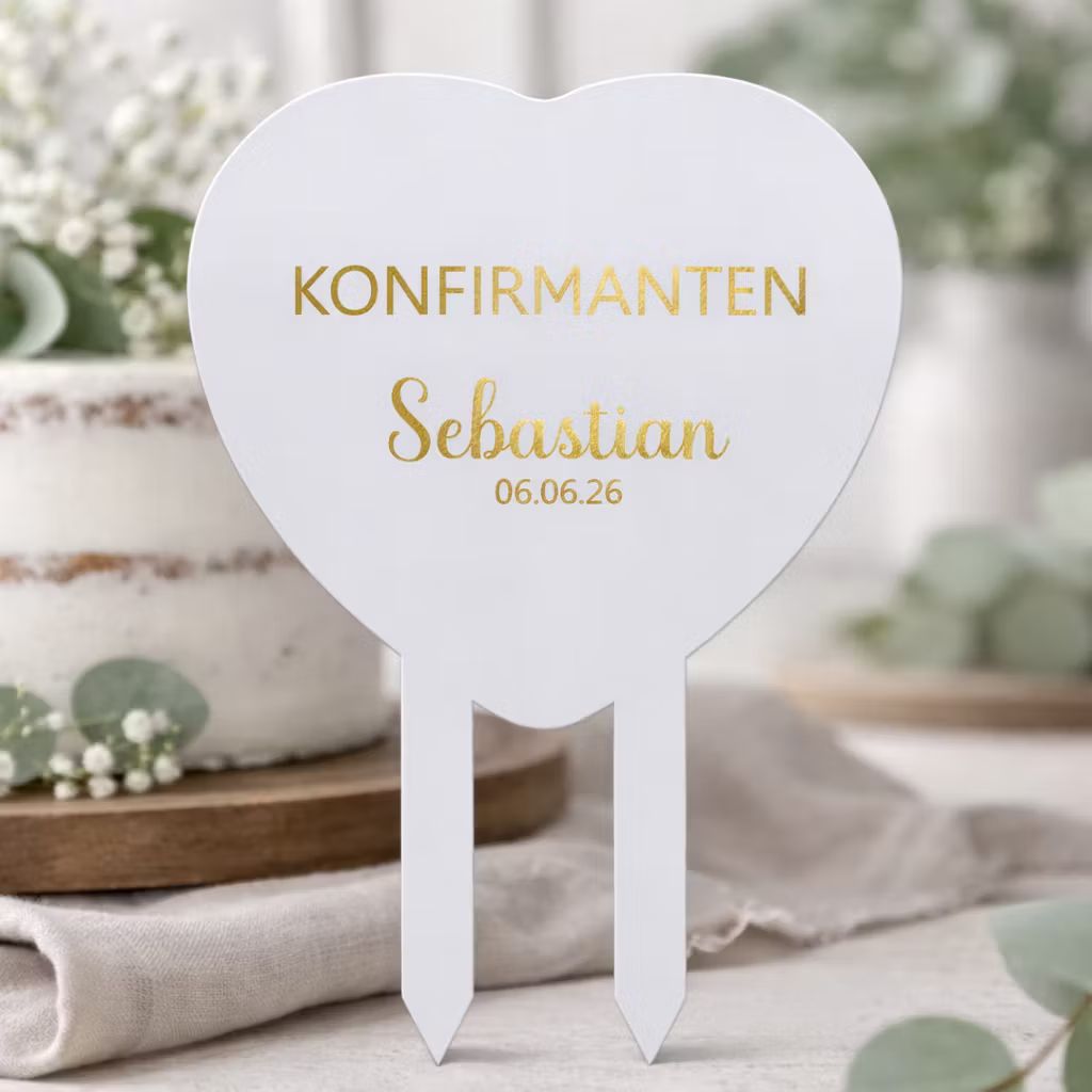 Kaketopp - gull, konfirmasjon