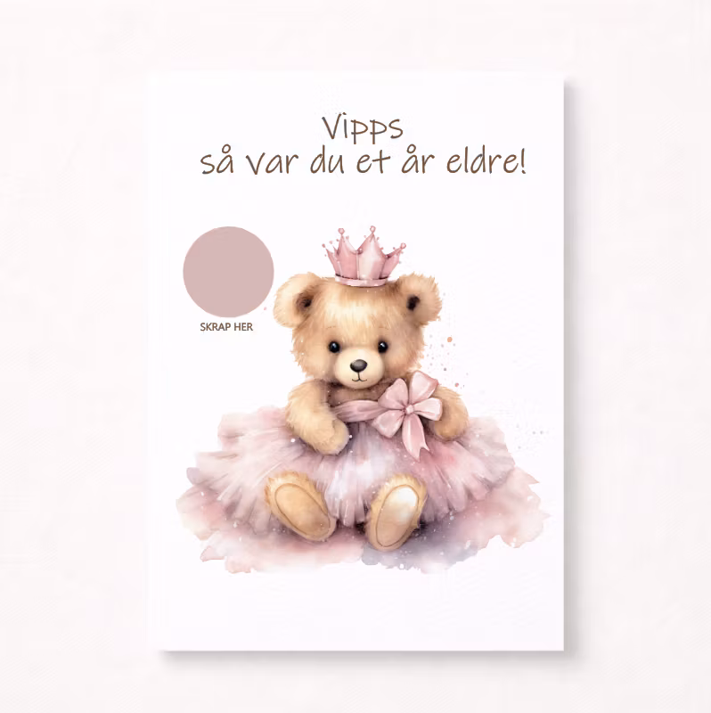 Skrapekort - Ballerinabamse