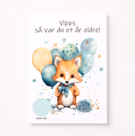 Skrapekort - Rev & ballonger
