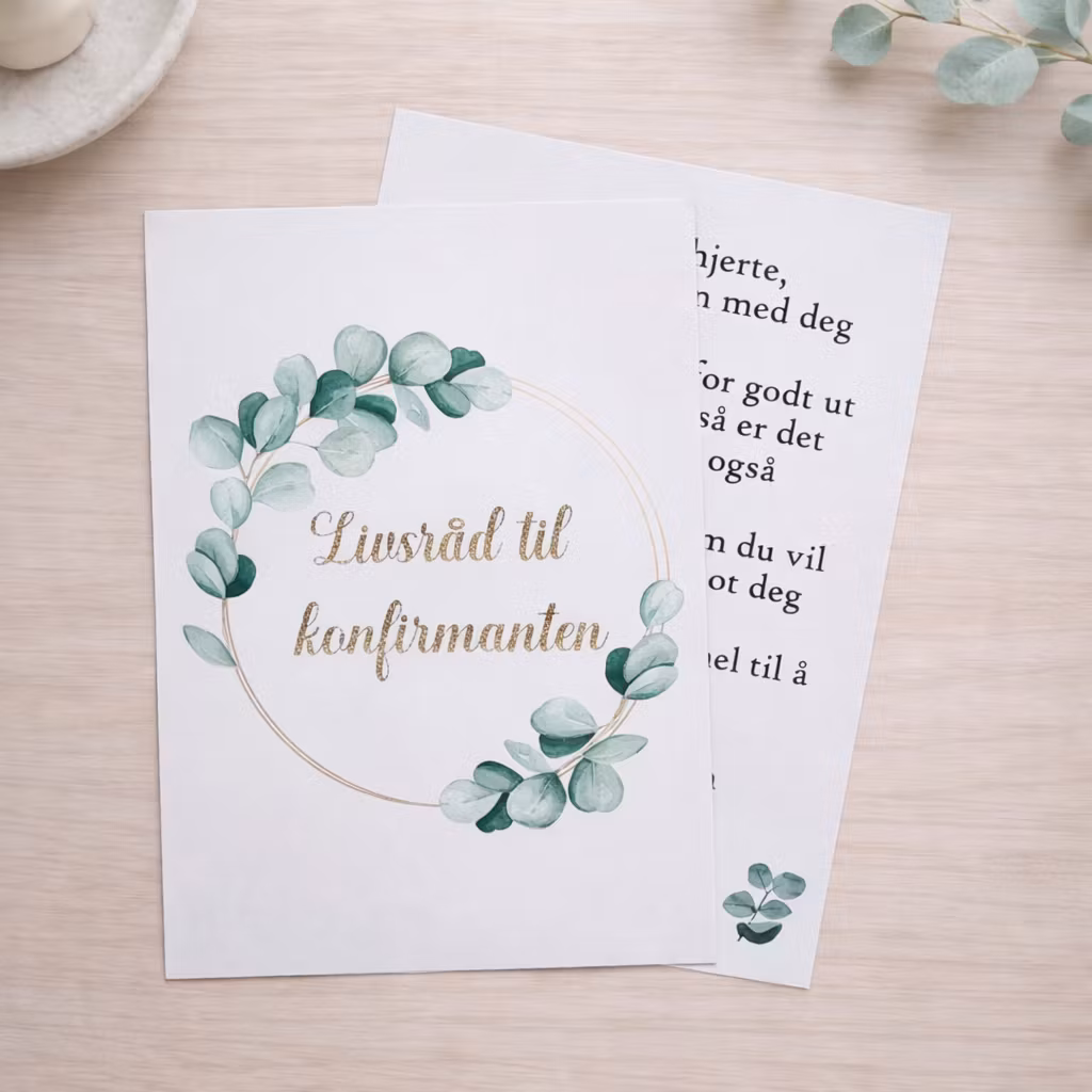Livsråd til konfirmanten