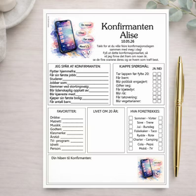 Konfirmasjonsark - Chill Vibes