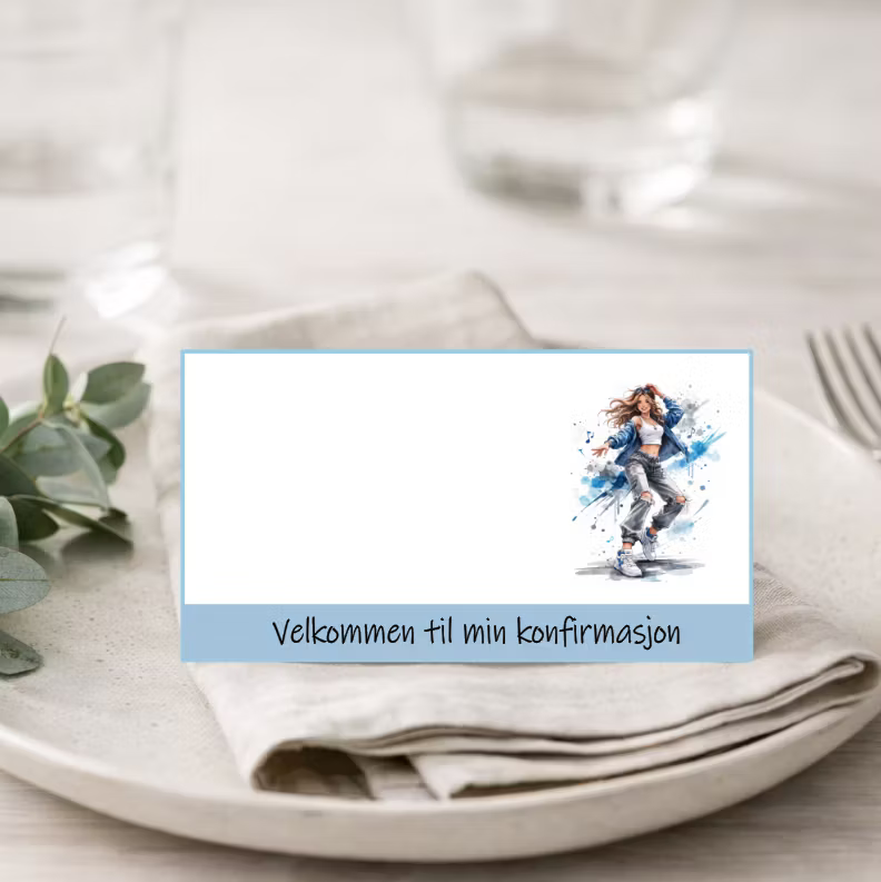 Bordkort (10 stk) - velg design