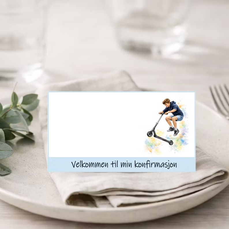 Bordkort (10 stk) - velg design