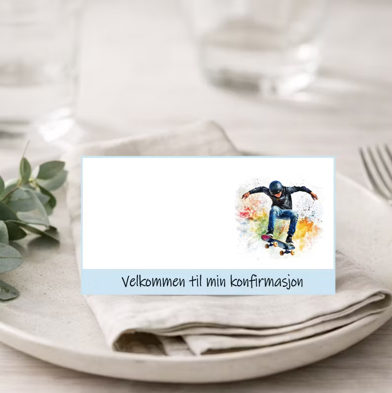 Bordkort (10 stk) - velg design