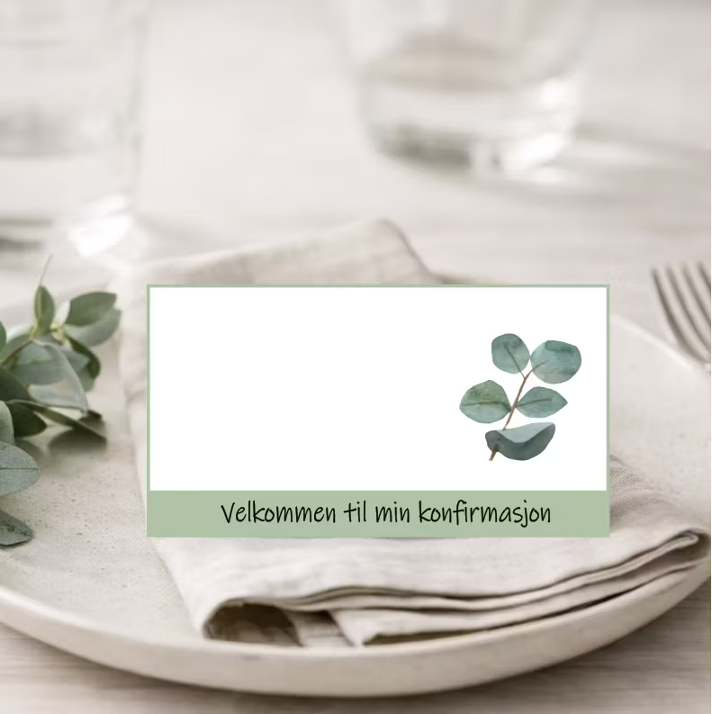 Bordkort (10 stk) - velg design