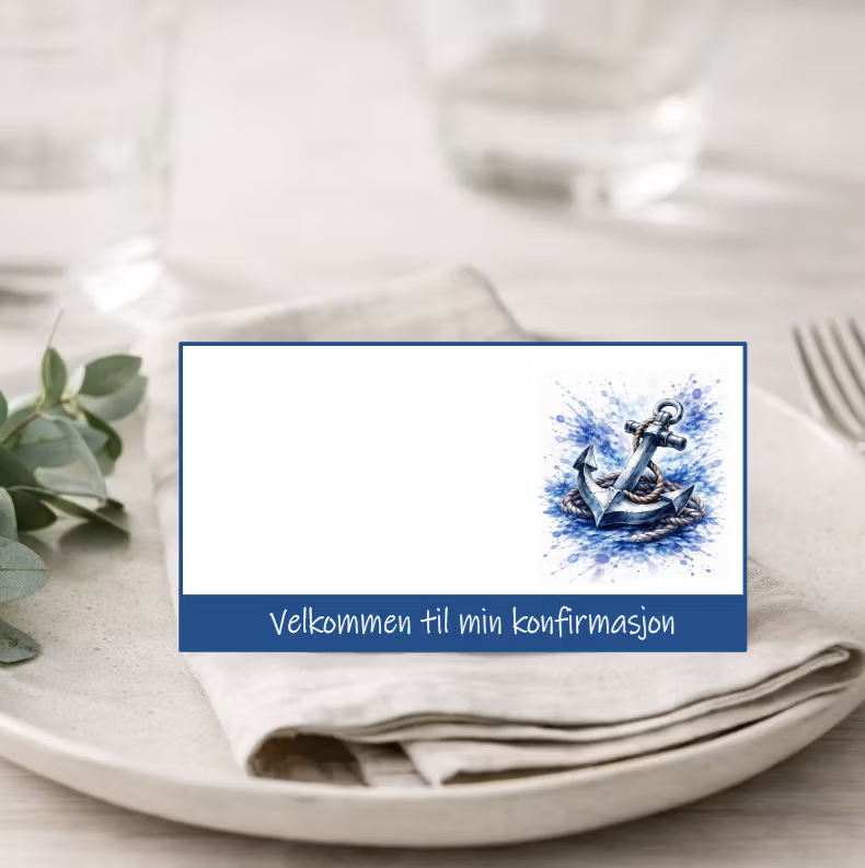 Bordkort (10 stk) - velg design