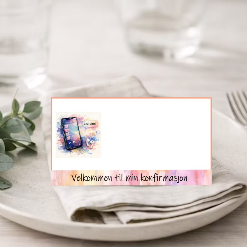 Bordkort (10 stk) - velg design