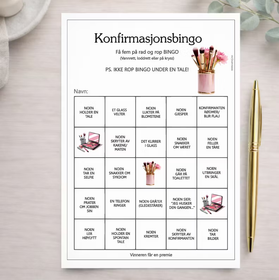 Konfirmasjonsbingo - Makeup