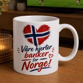 Våre hjerter banker for Norge - Kopp