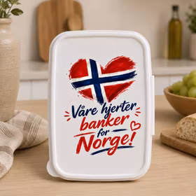 Våre hjerter banker for Norge - matboks