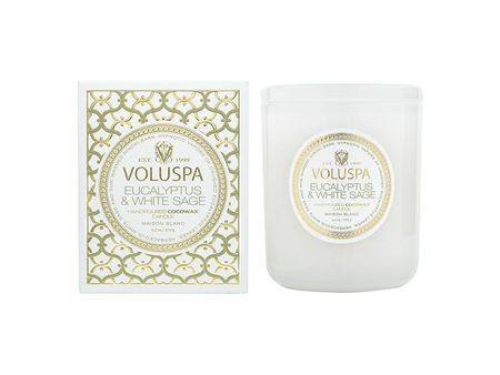 Voluspa Boxed Candle - EUCALYPTUS & WHITE SAGE