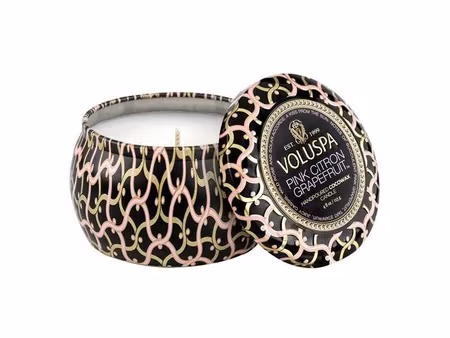 Voluspa Mini Tin Candle - PINK CITRON GRAPEFRUIT