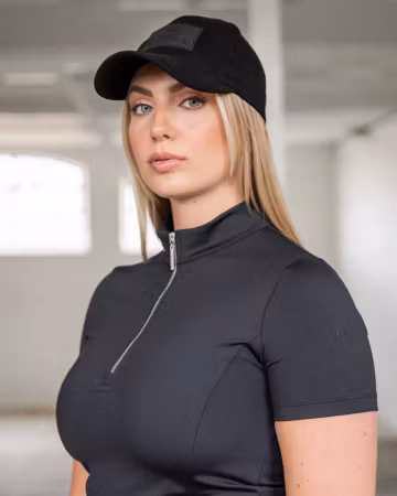 FAGER Caps, sort med preget logo