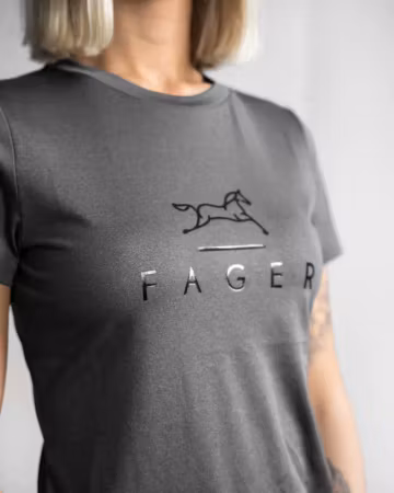 Fager Fia Short sleeve T-skjorte, mørk grå