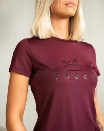 Fager Fia Short sleeve T-skjorte, burgunder