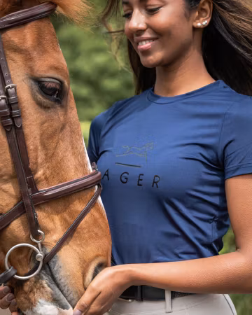 Fager Fia Short sleeve T-skjorte, marine