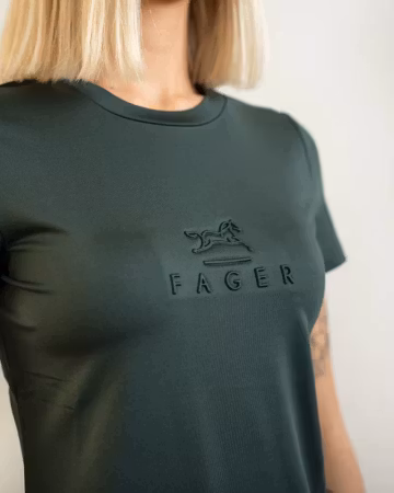 Fager Ida Short sleeve T-skjorte, mørk grønn