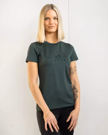 Fager Ida Short sleeve T-skjorte, mørk grønn