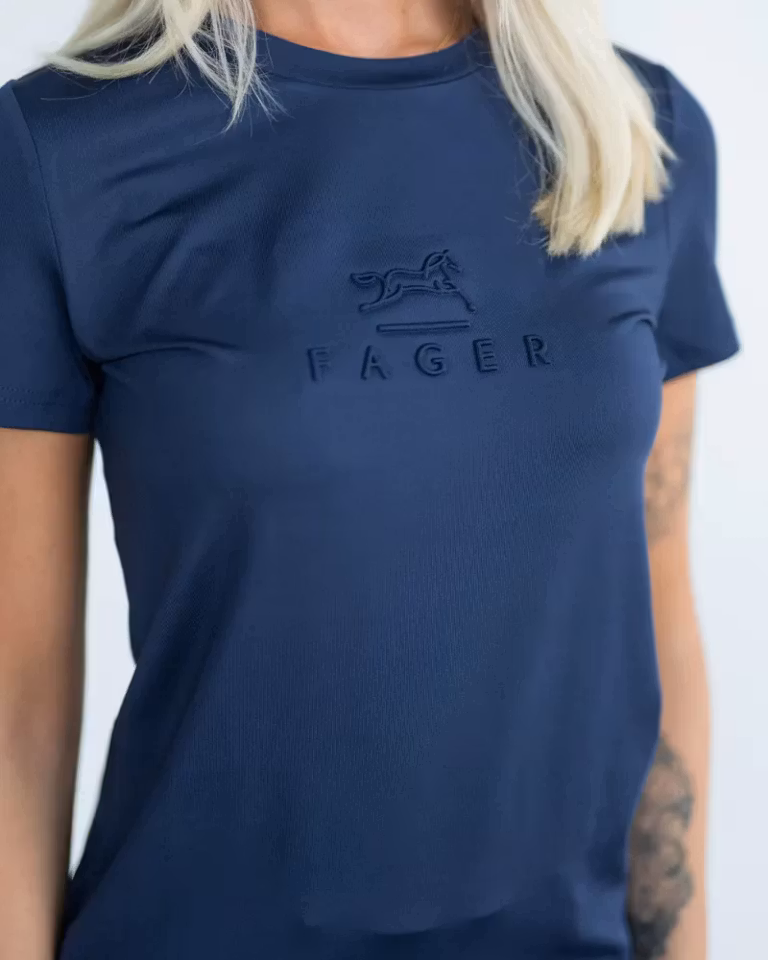 Fager Ida Short sleeve T-skjorte, marine