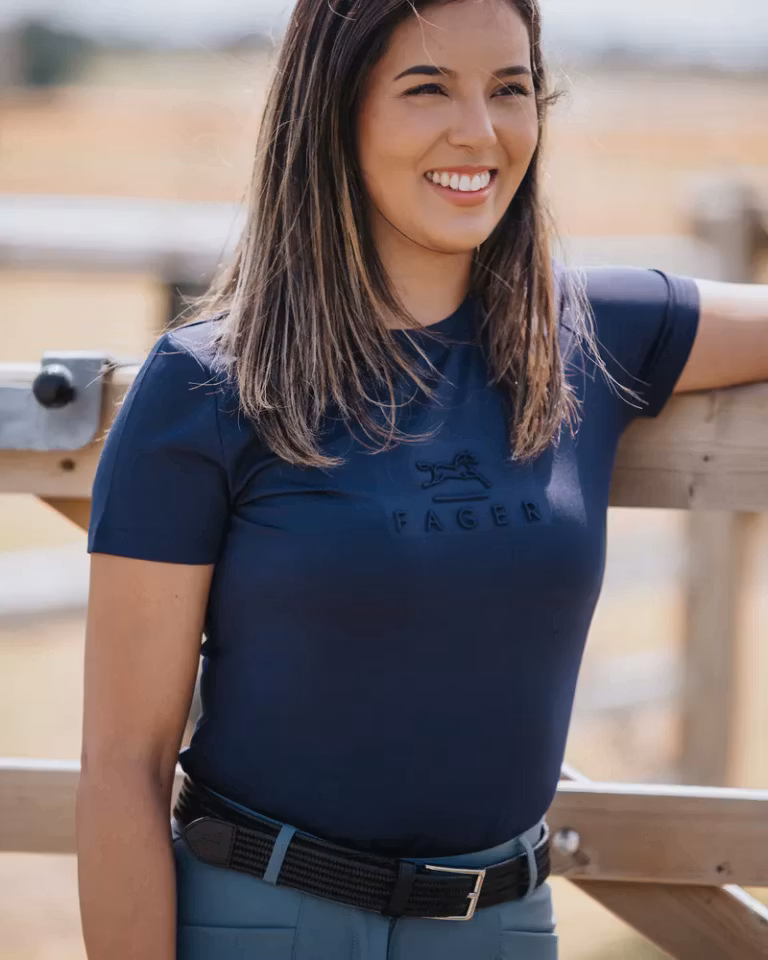 Fager Ida Short sleeve T-skjorte, marine