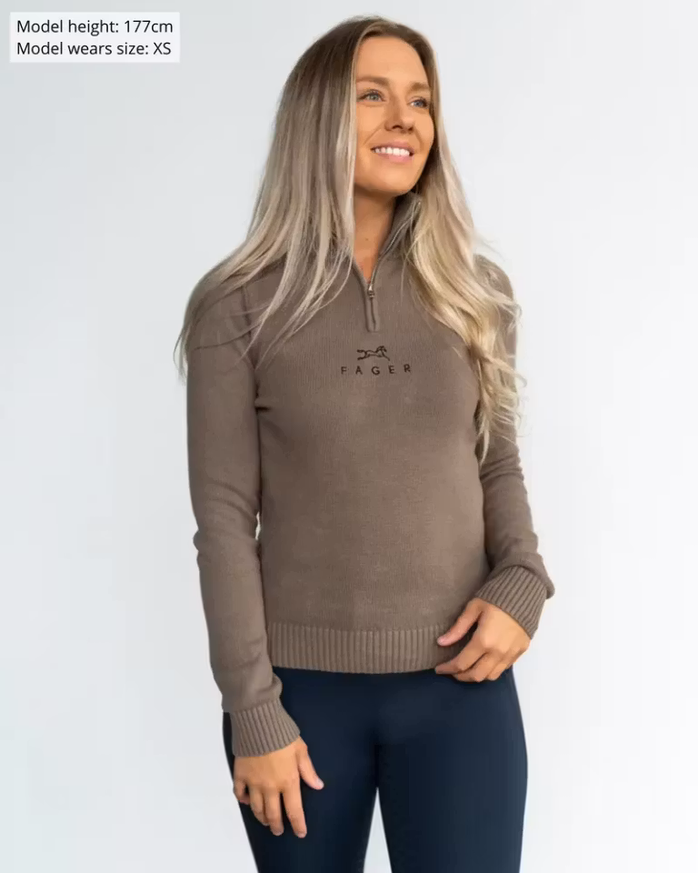 Fager Kim half-zip genser, beige