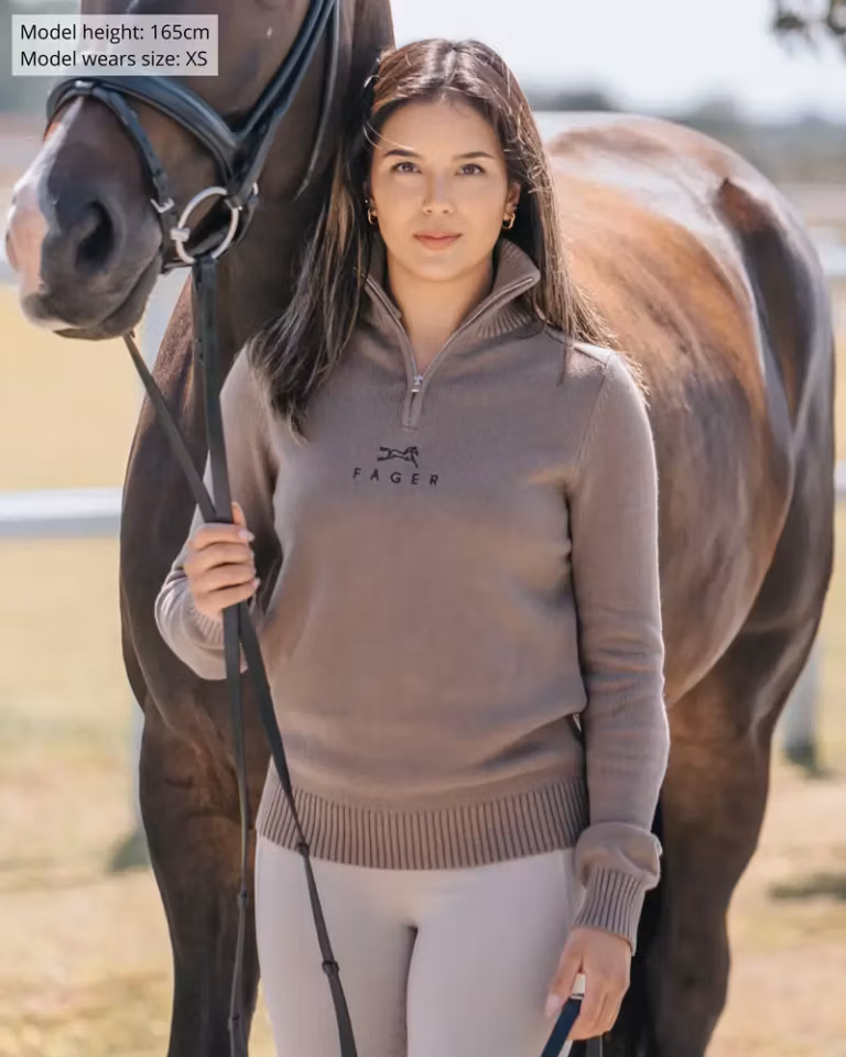 Fager Kim half-zip genser, beige