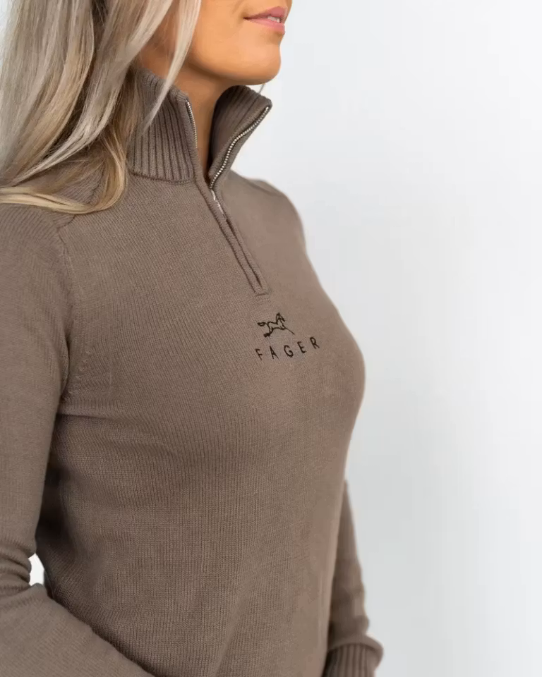 Fager Kim half-zip genser, beige