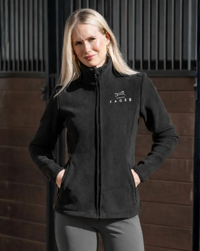 Fager Nico Velleece jakke, sort