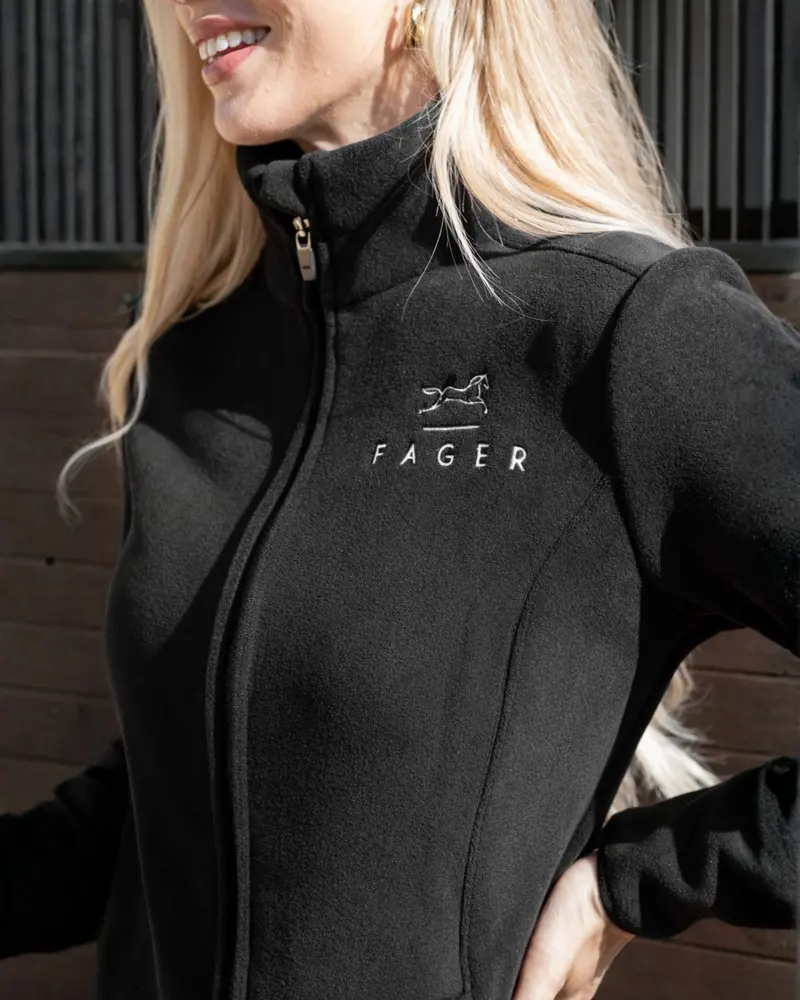 Fager Nico Velleece jakke, sort