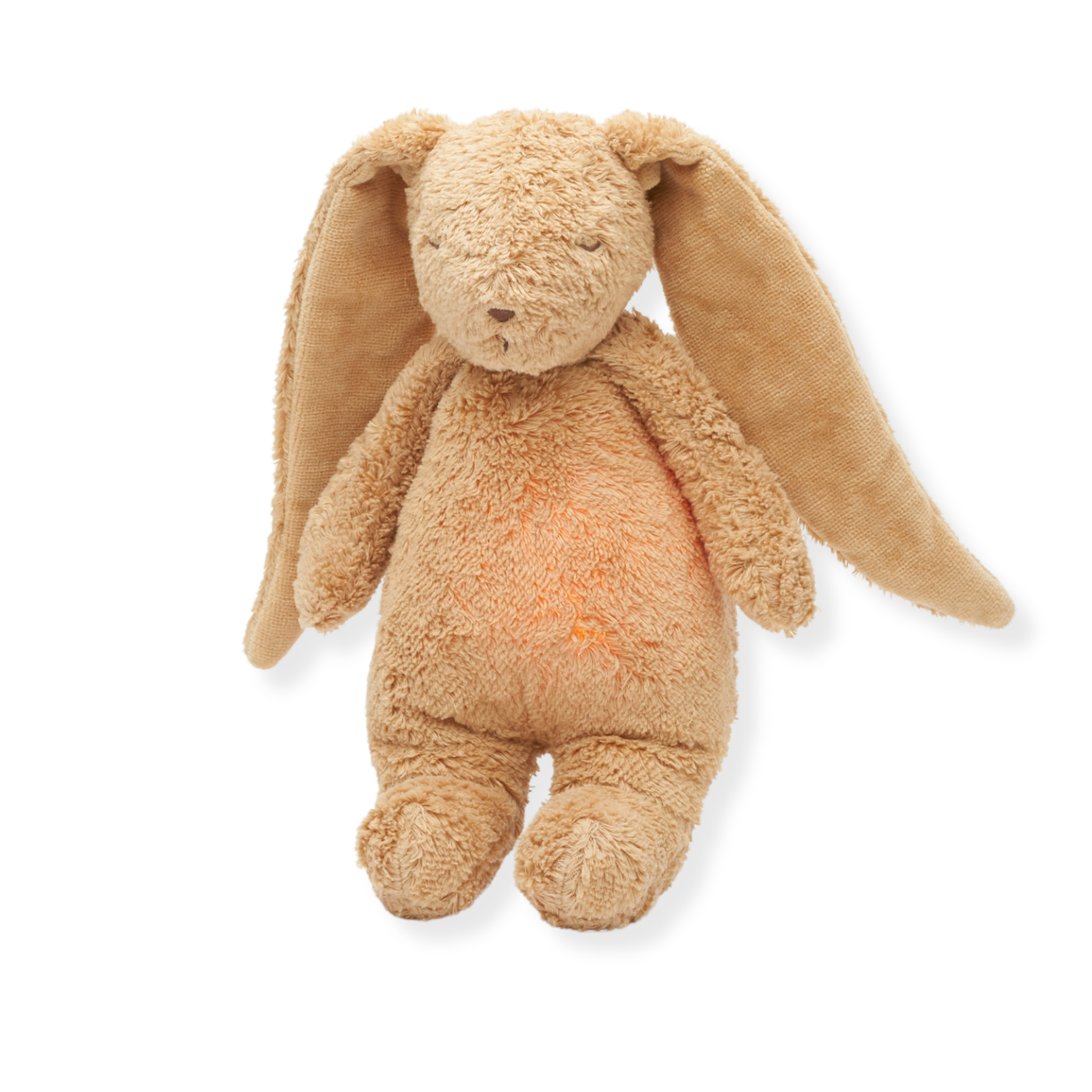 Moonie The Organic Humming Bunny Kanin med lampa och ljud Cappucchino