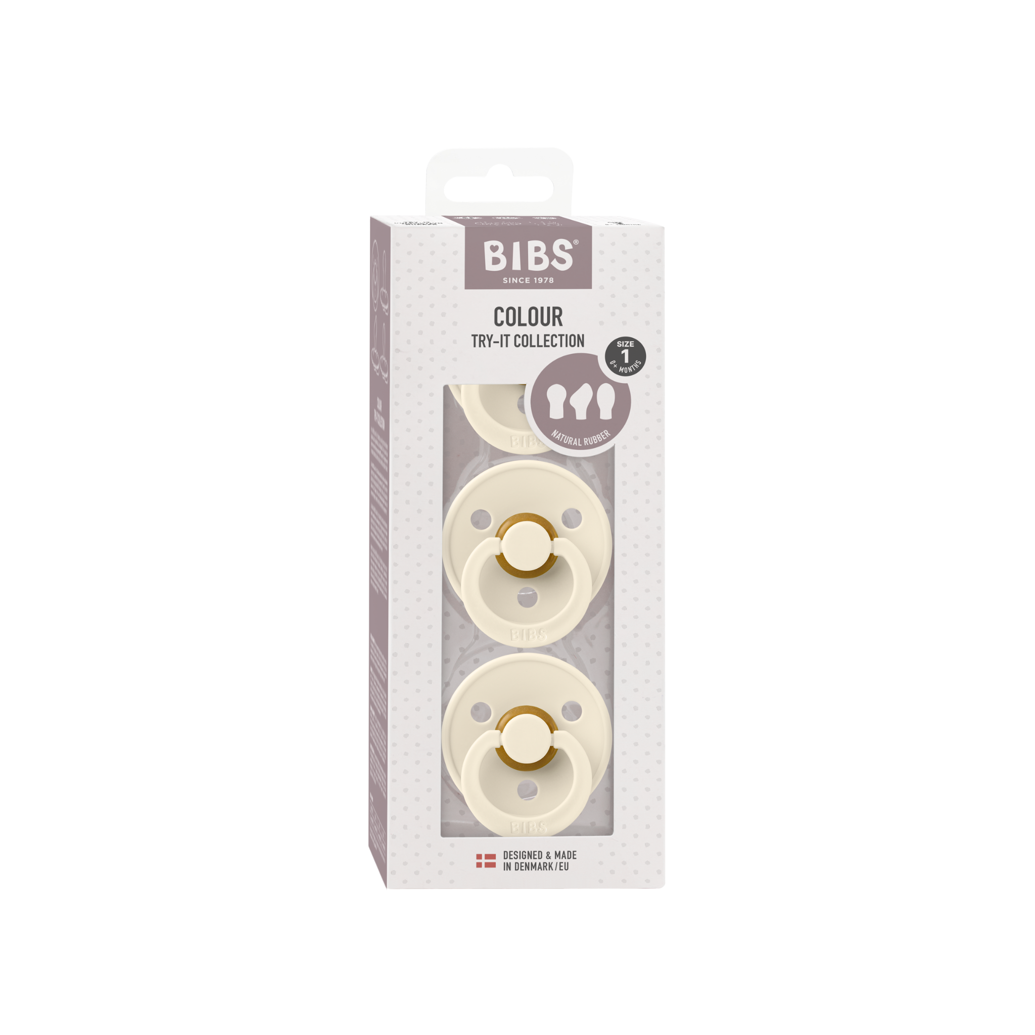 BIBS Try-it Collection Set för nyfödda Colour Ivory 3-pack