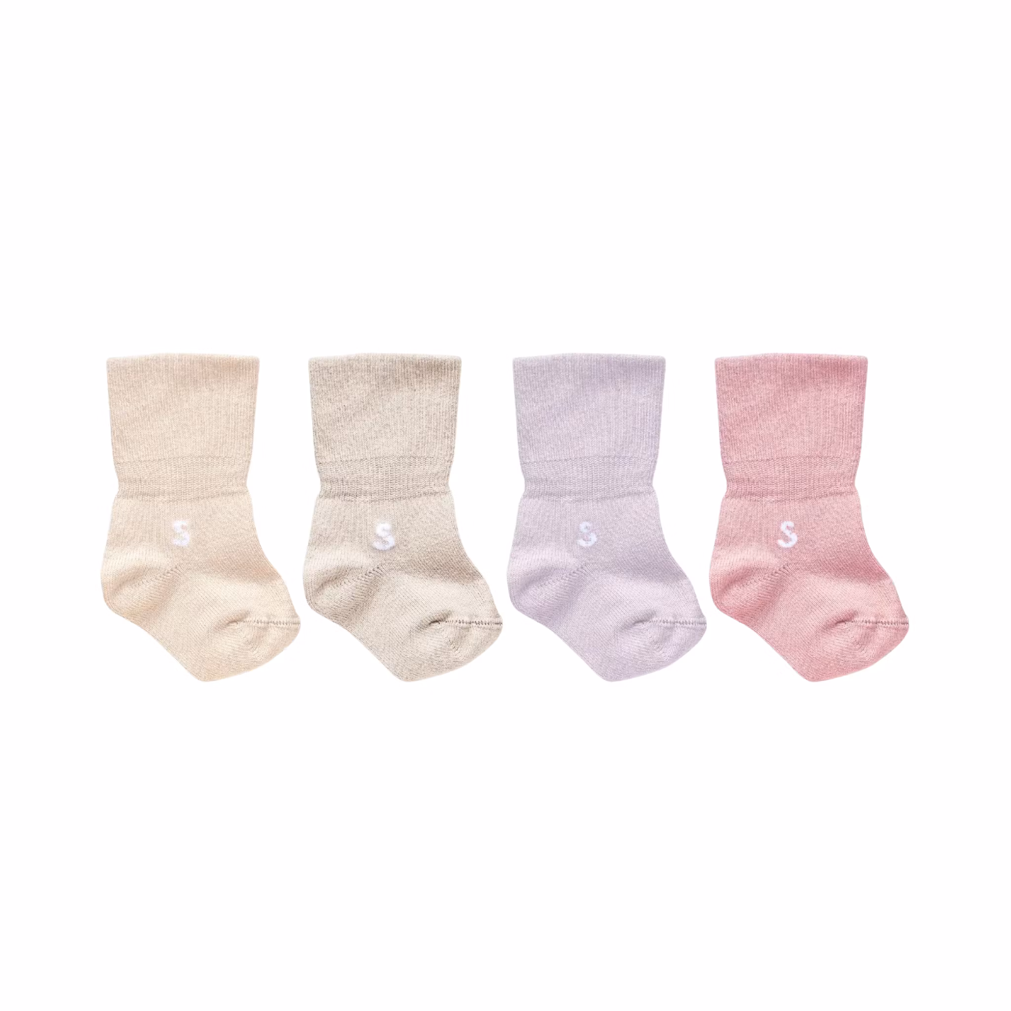 STUCKIES® Innovativa babystrumpor som inte åker av Newborn set Blossom 4-pack