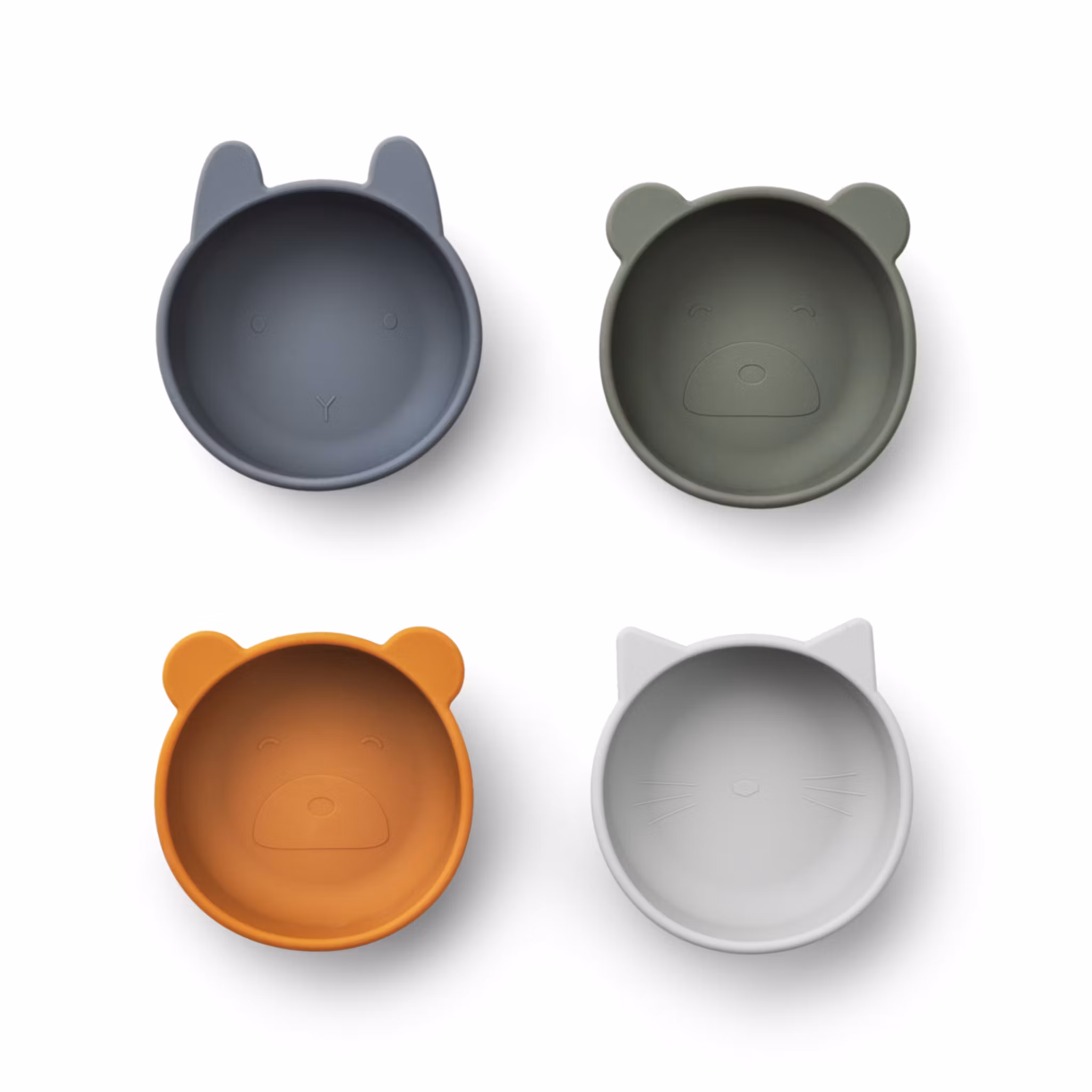 Liewood Iggy Silikonskålar 4-pack Blue mix