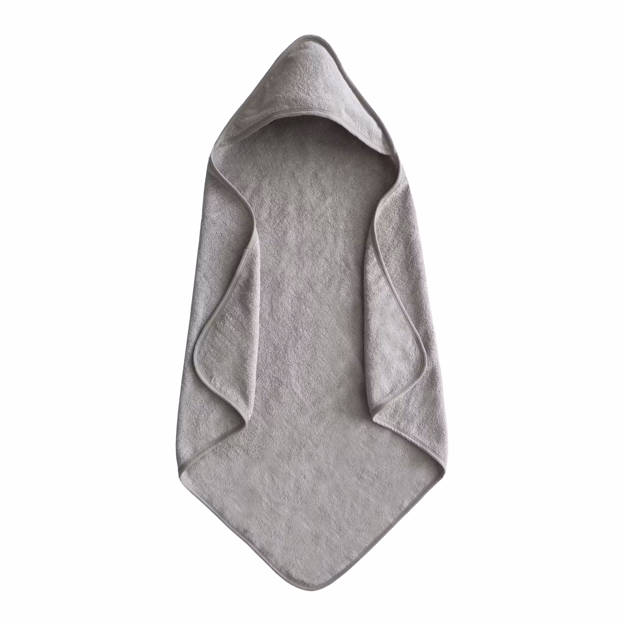 Mushie Babyhandduk med huva Grey