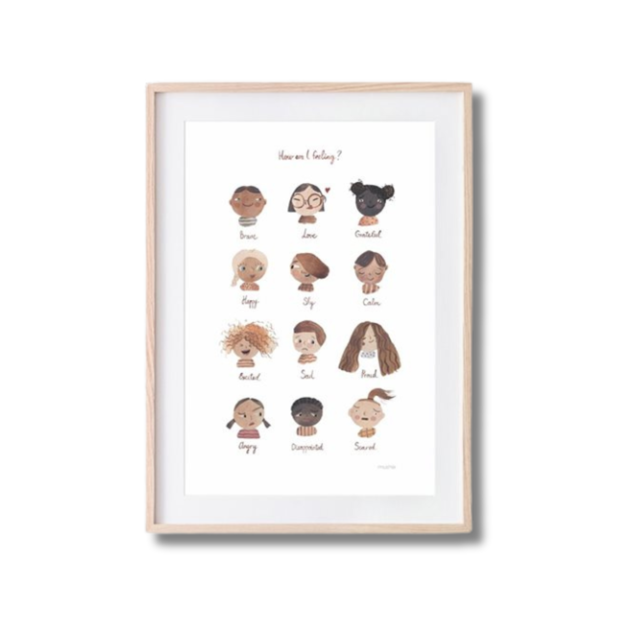 Mushie Poster Feelings FSC®
