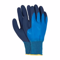 Vattentäta arbetshandskar med skumlatex (heldoppade) 12-pack