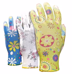 Trädgårdshandskar RGARDEN-PU MIX färg 3-pack