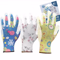 Trädgårdshandskar RGARDEN-PU MIX färg 3-pack