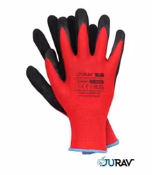 Jurav Arbetshandskar Latex belagda 12-pack