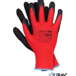 Jurav Arbetshandskar Latex belagda 12-pack