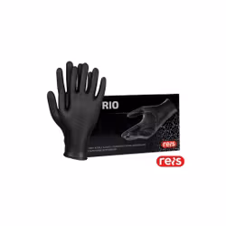 Premium Nitrilhandskar med Diamantstruktur – Svart