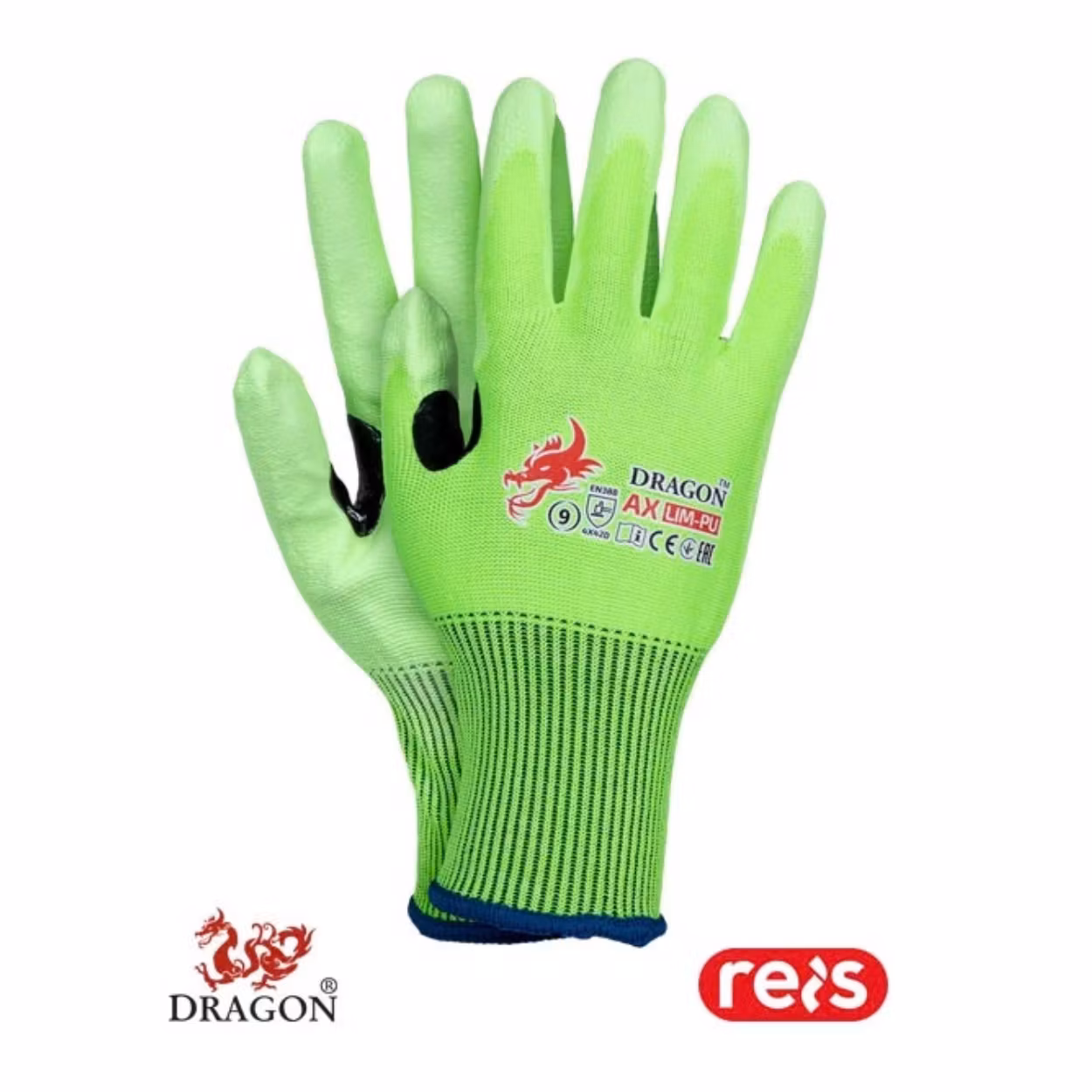 DRAGON AXLIM-PU Skärskyddshandskar – Nivå D 12-pack