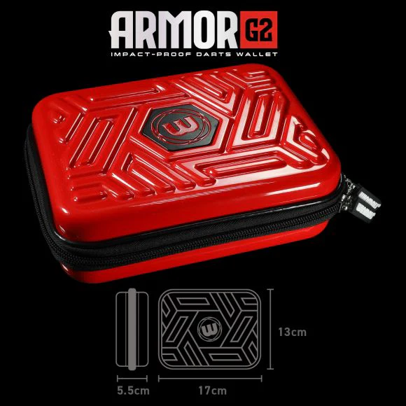Winmau Armor G2 Red Dart Wallet Case