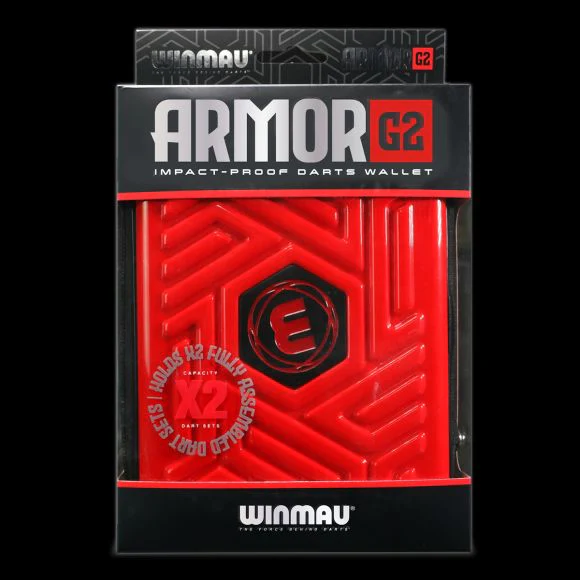Winmau Armor G2 Red Dart Wallet Case