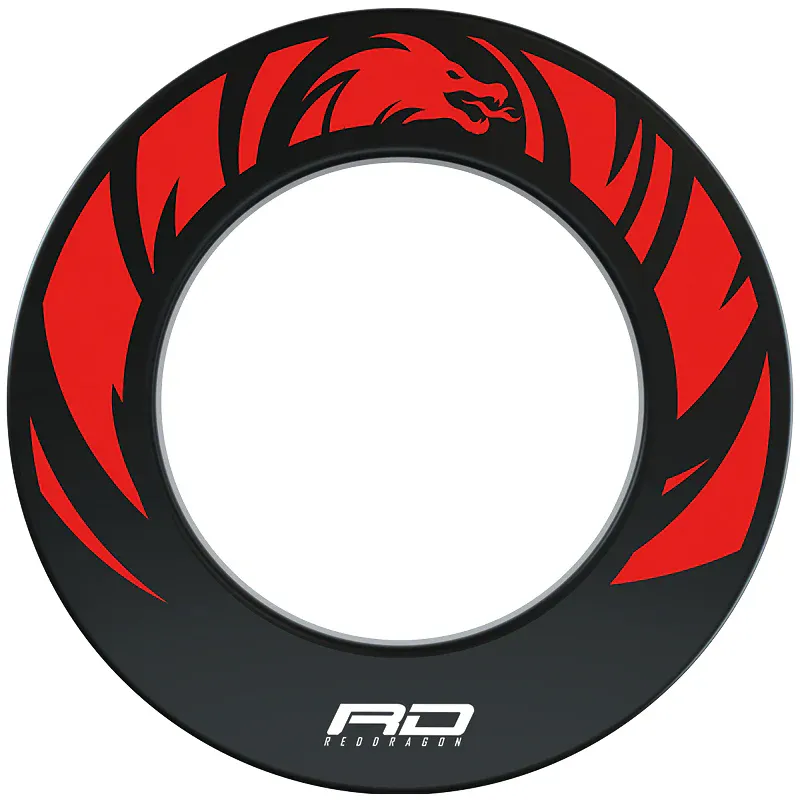 Red Dragon Branded Black Dartboard Surround
