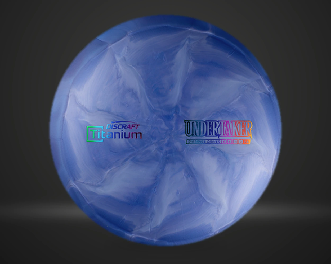 Titanium Undertaker fairway driver i assortert farge, vist forfra på mørk produktbakgrunn