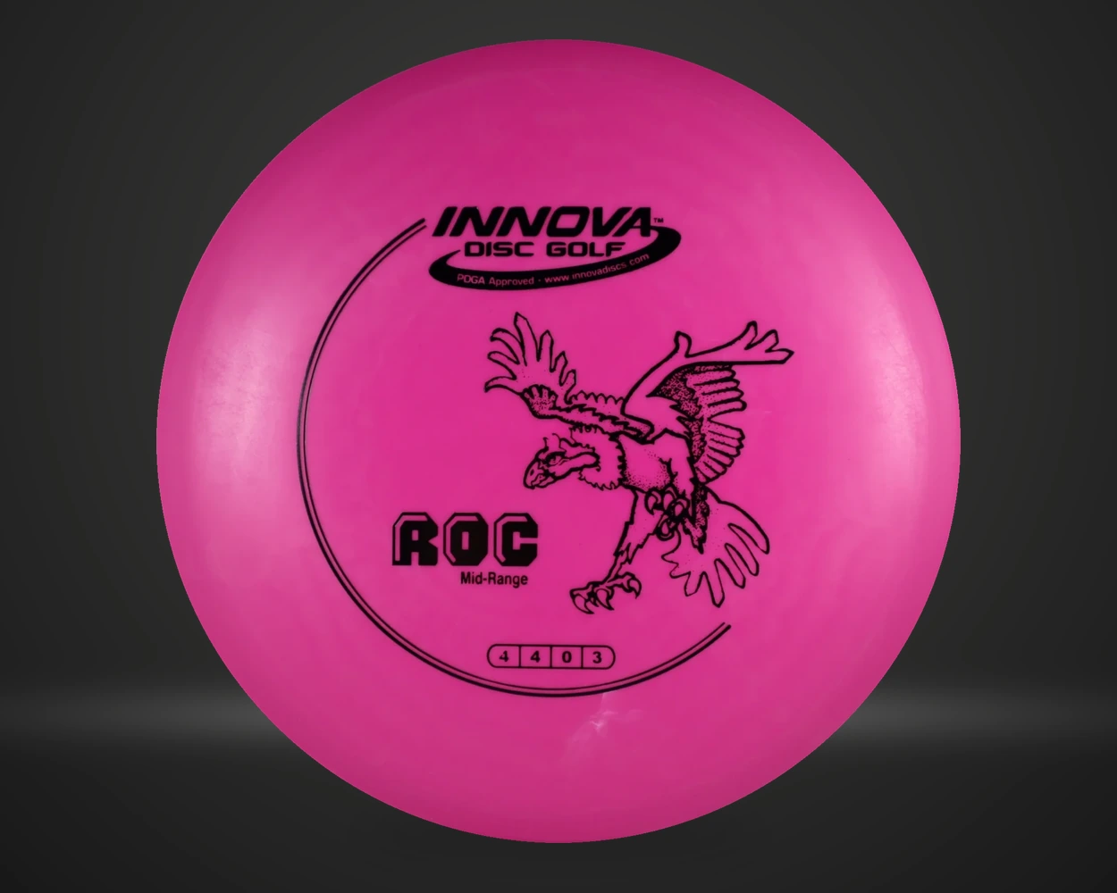 Innova DX Roc Midrange i lilla, vist forfra
