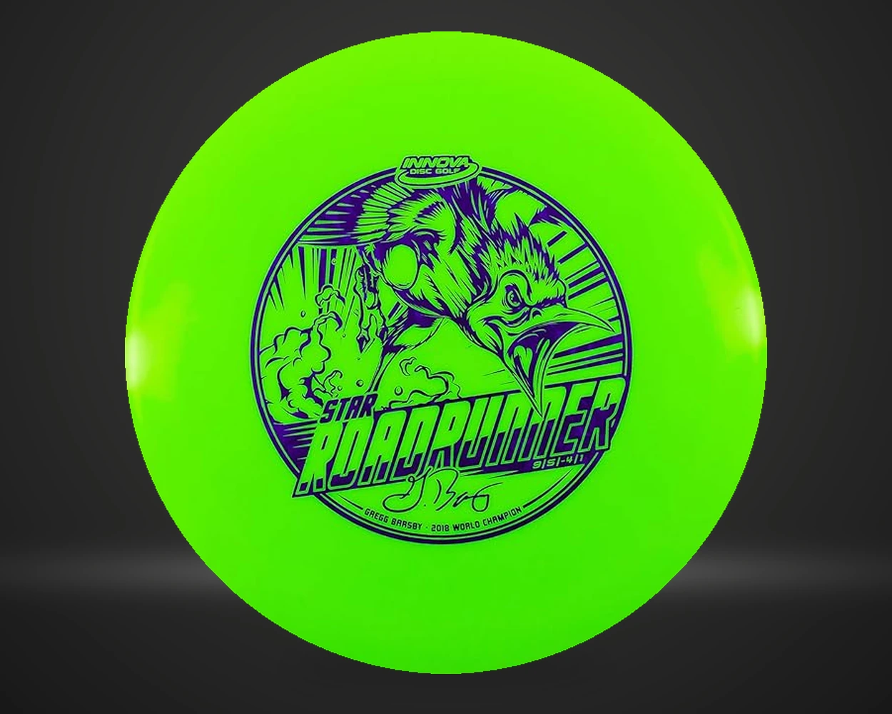 Innova Star Roadrunner fairway driver i grønn, vist forfra